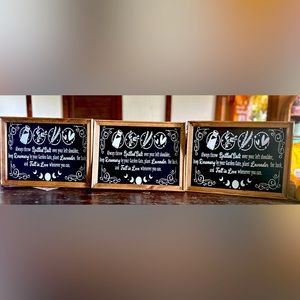 Practical magic framed canvas signs